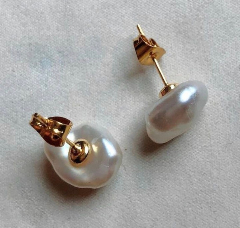 BERRY REAL PEARL SILVER EARRINGS