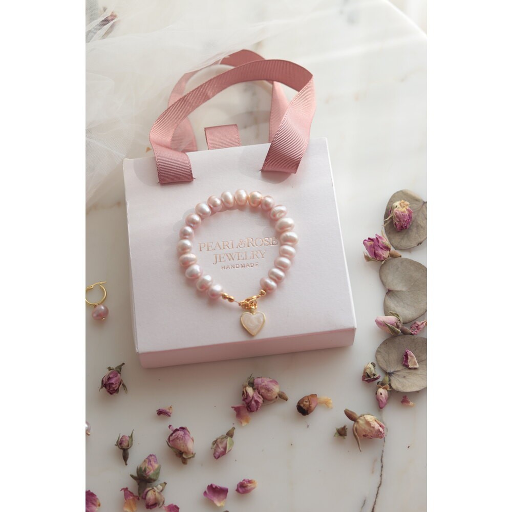 POWDER ANGELINA SILVER REAL PEARL BRACELET