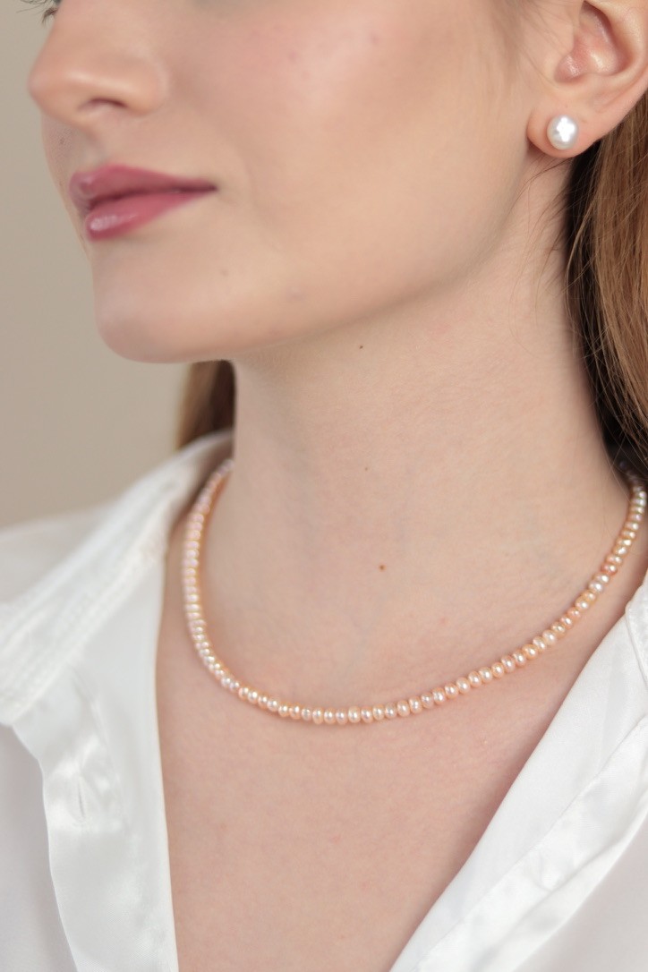 ROSE ZARİF REAL PEARL NECKLACE