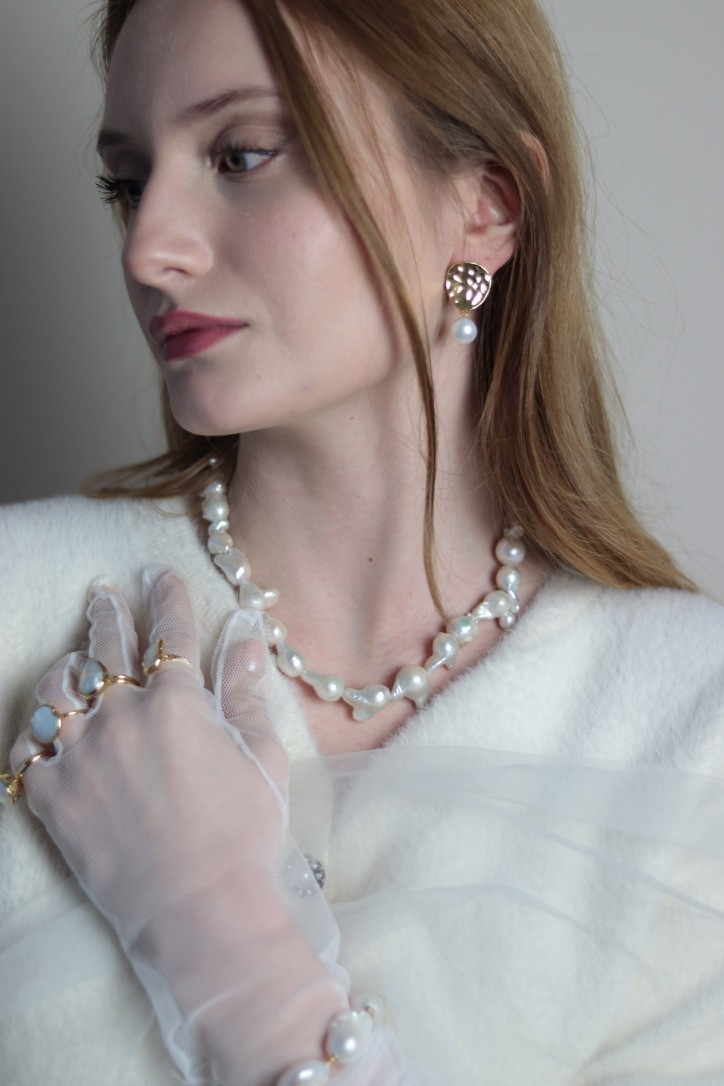 ELENA BAROQUE NO:2 REAL PEARL EARRINGS