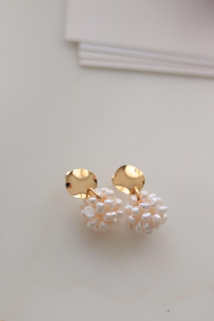 ISABEL NO:3 REAL PEARL EARRINGS