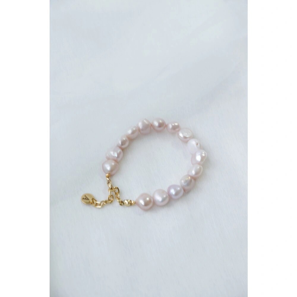 PİNK EMİLİA NO:2 REAL PEARL BRACELET