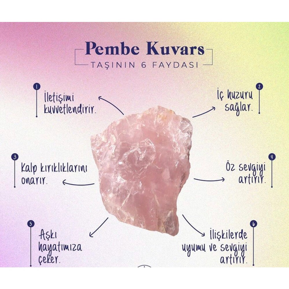 PEMBE KUVARS BİLEKLİK