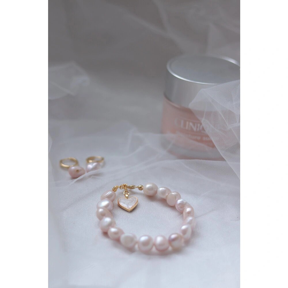 PINK REAL PEARL SET OF 2