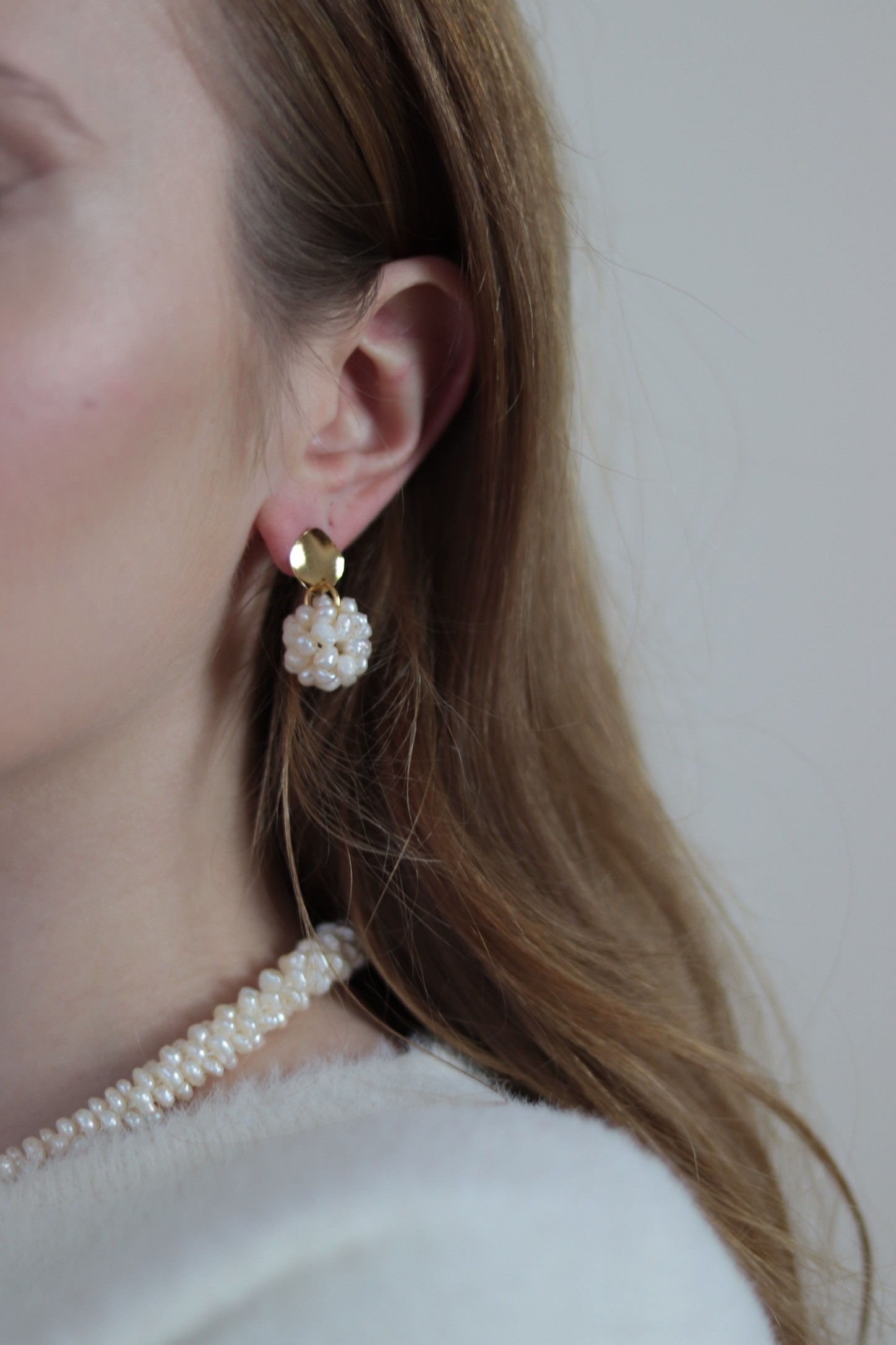 ISABEL NO:3 REAL PEARL EARRINGS