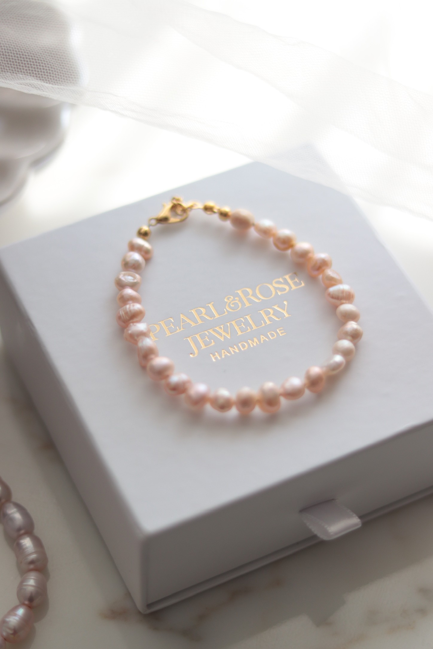 SALMON MARCILLA REAL PEARL BRACELET