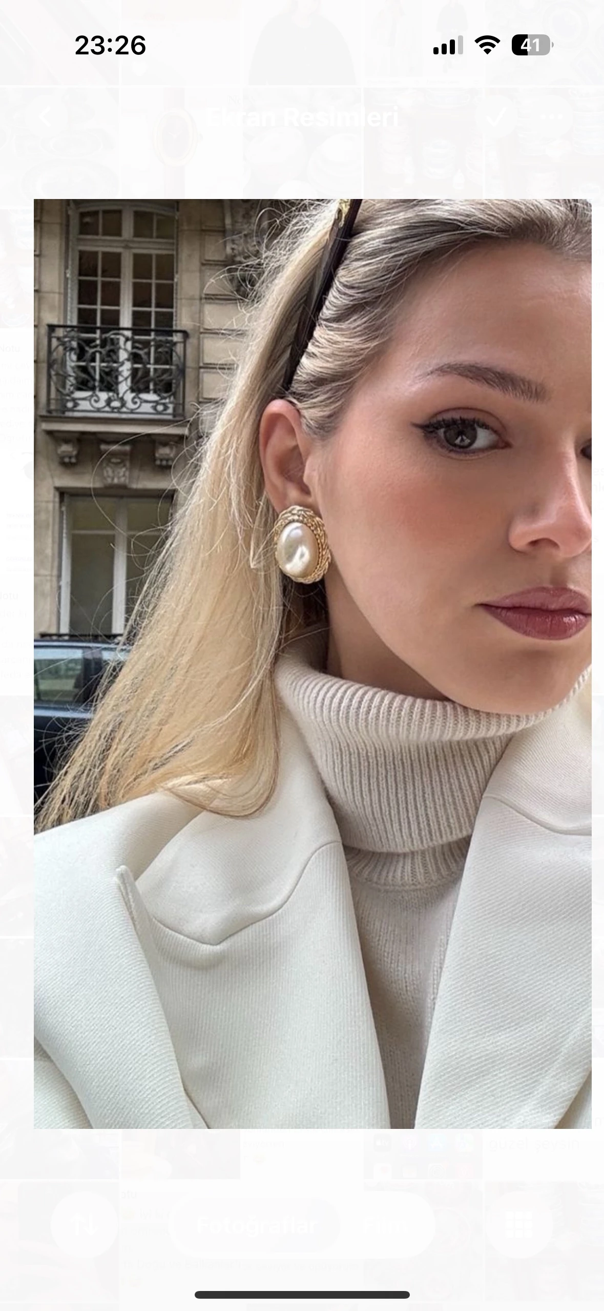 PARİS CELİN İNCİ KÜPE