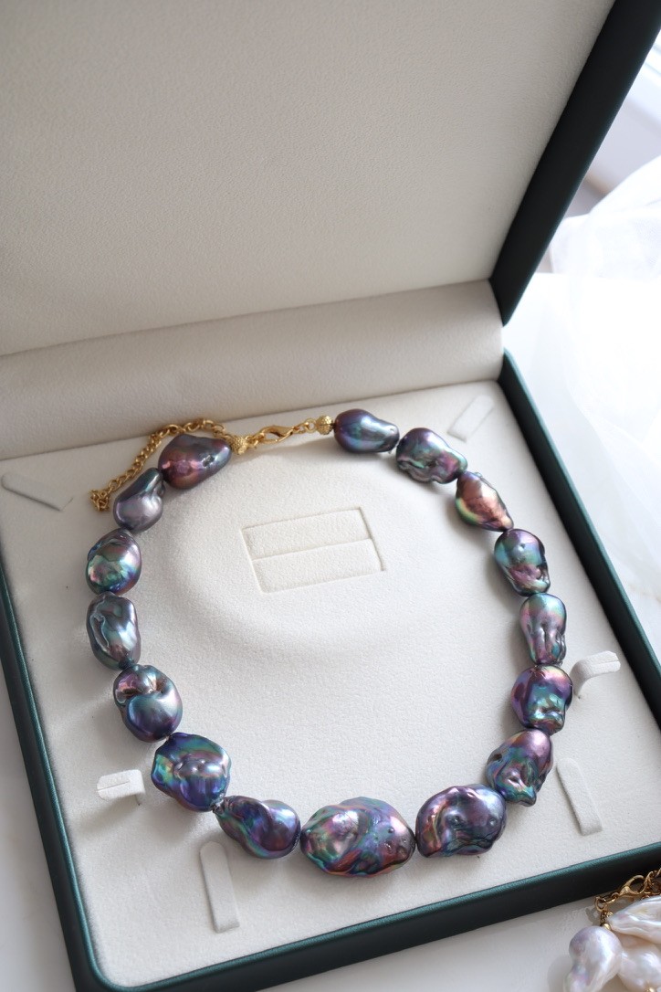 SİYAH KUYUMCU BAROQUE REAL PEARL NECKLACE