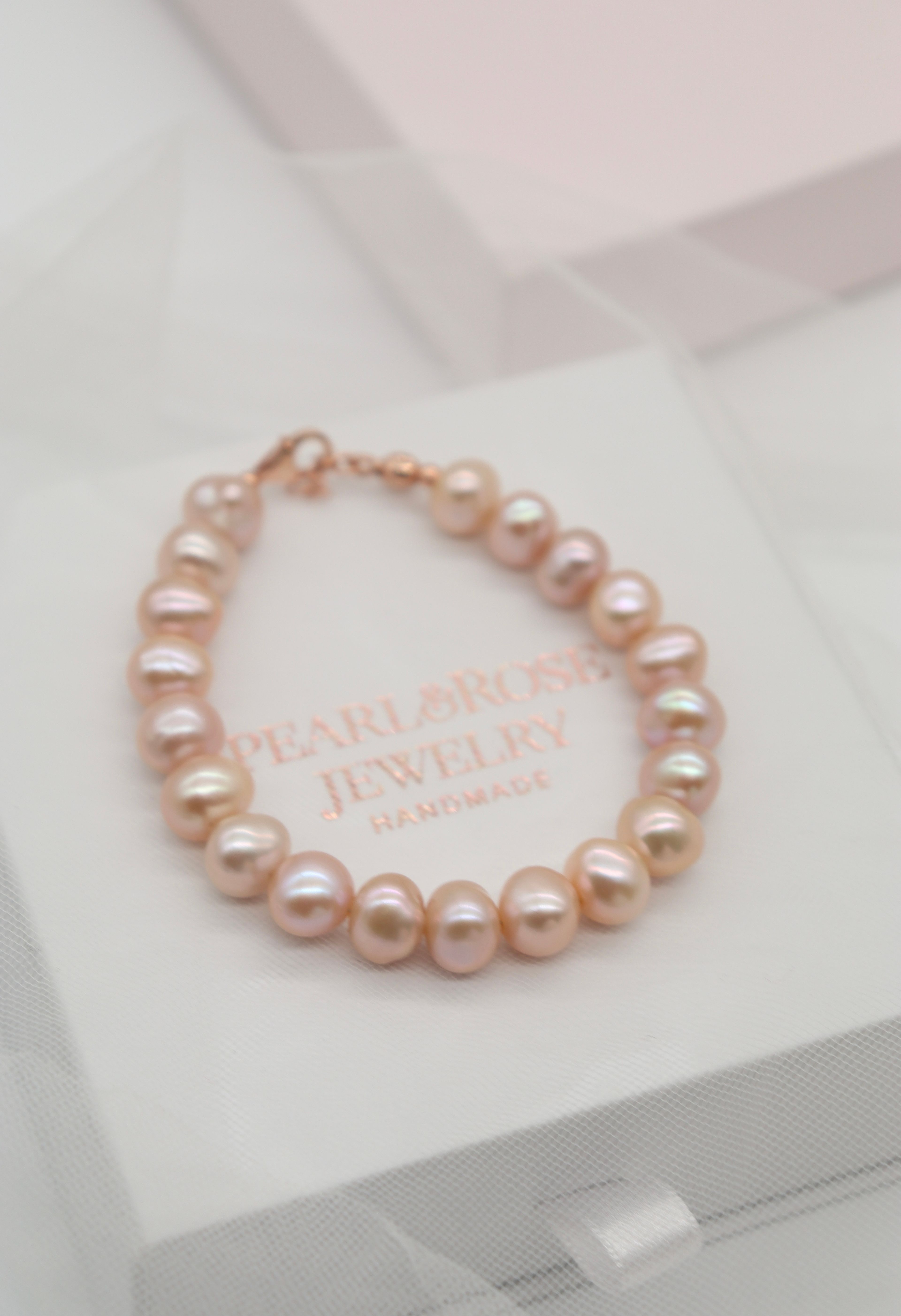 POWDER ANGELINA SILVER REAL PEARL BRACELET