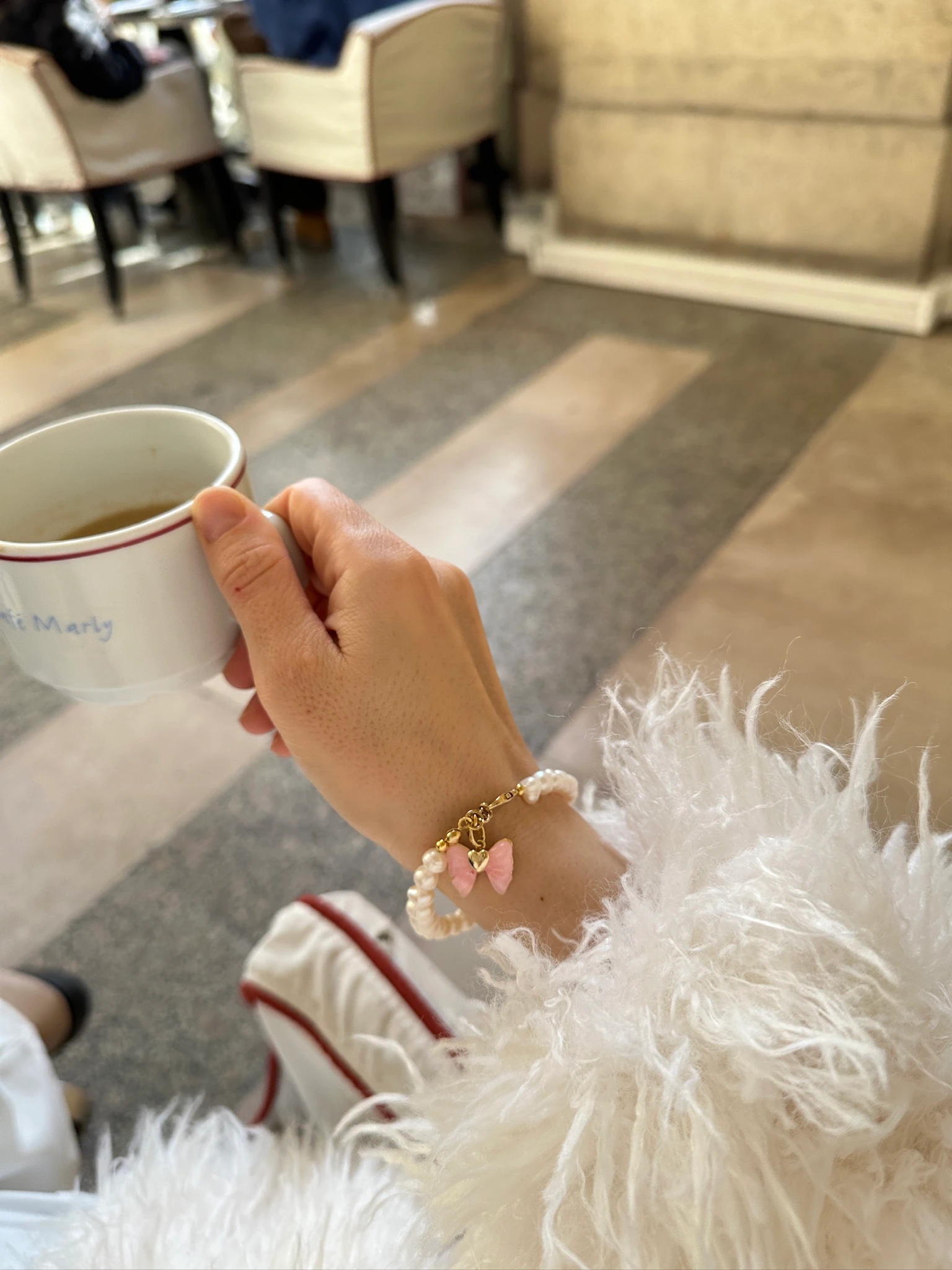 PİNK KURDELE JULİA GERÇEK İNCİ BİLEKLİK