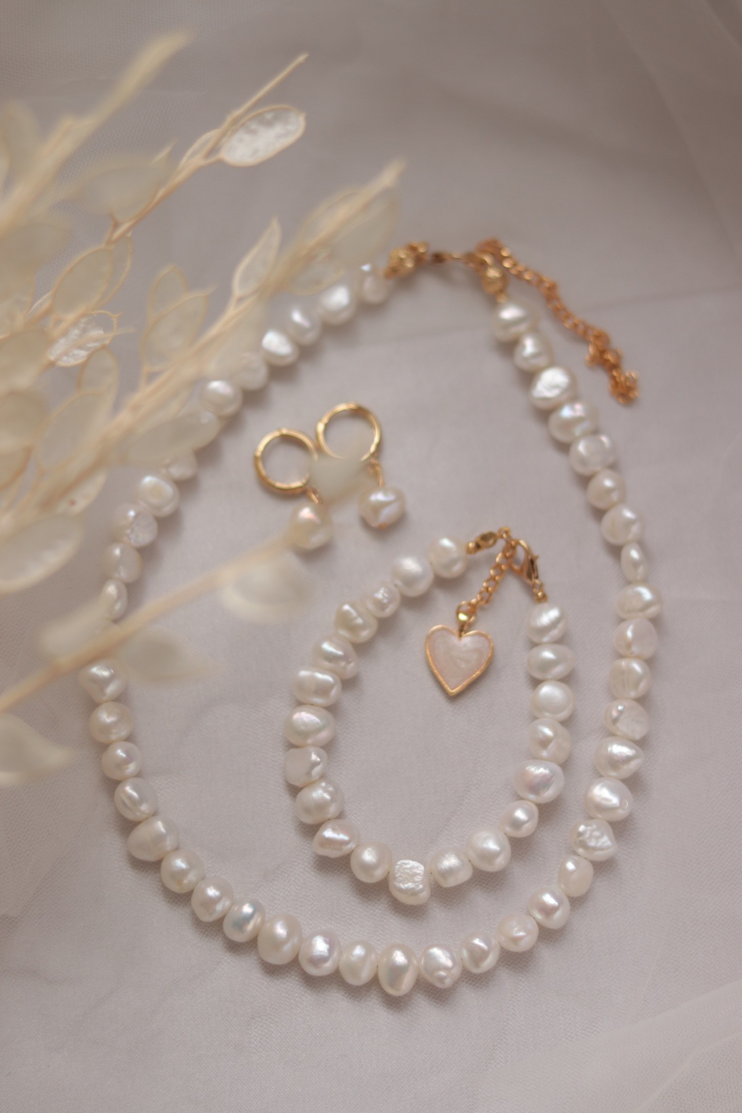 DIANA REAL PEARL SET OF 3