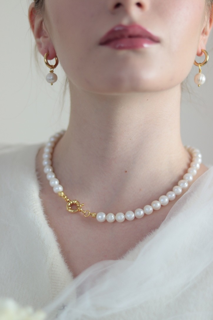 ALFABET REAL PEARL NECKLACE