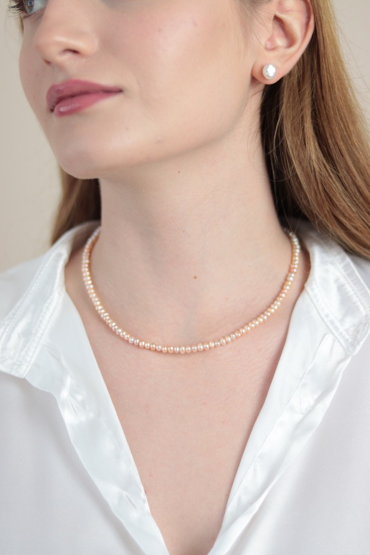 ROSE ZARİF REAL PEARL NECKLACE