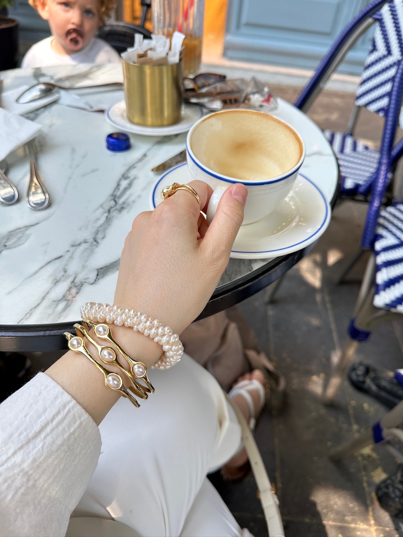 FORGET ME NOT PEARL BRACELET - NO.2