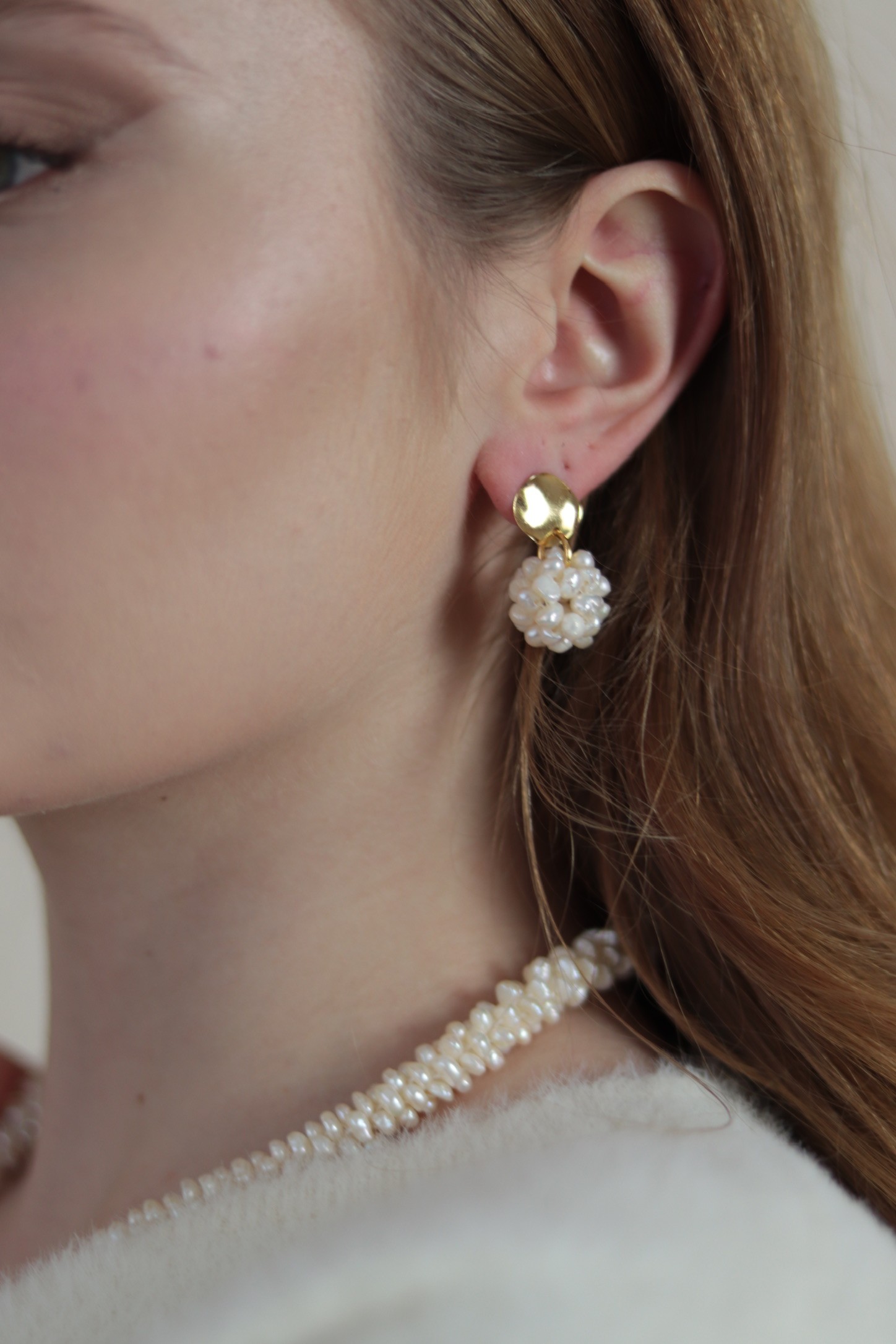 ISABEL NO:3 REAL PEARL EARRINGS