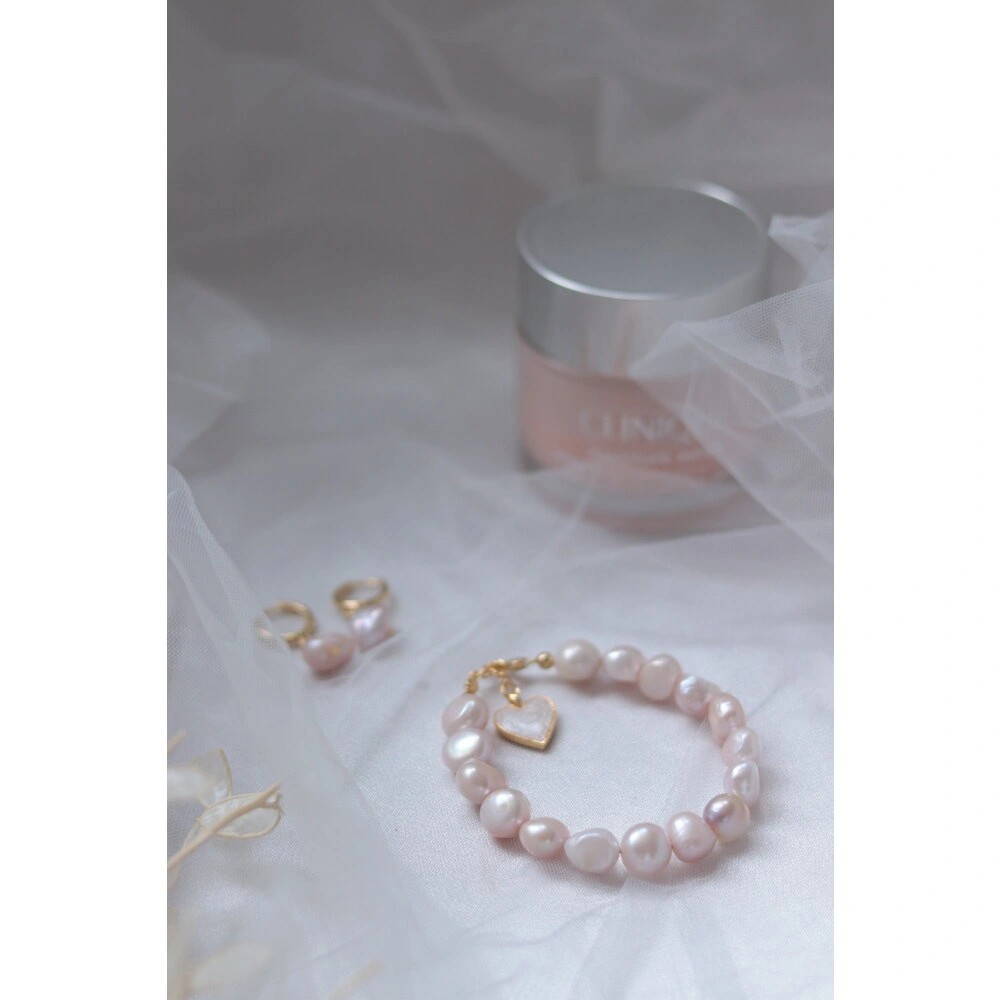 PINK REAL PEARL SET OF 2