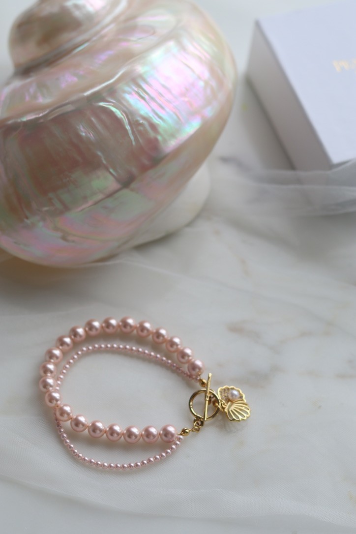 PINK REAL OHRI PEARL BRACELET