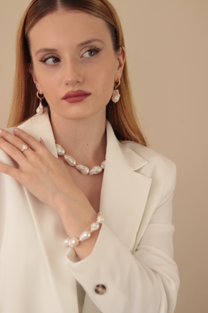 MARIA PREMİUM REAL PEARL NECKLACE