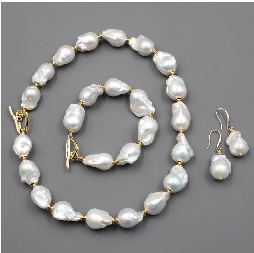 BAROQUE PREMIUM REAL PEARL EARRINGS