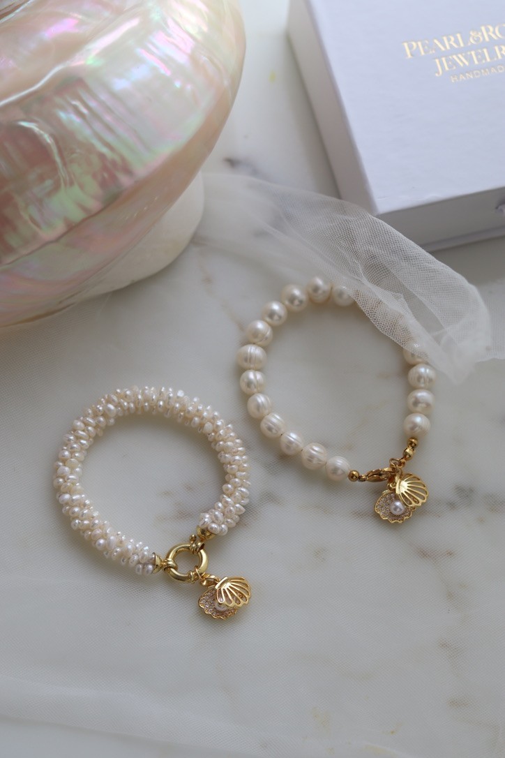 IVY SILVER REAL PEARL BRACELET