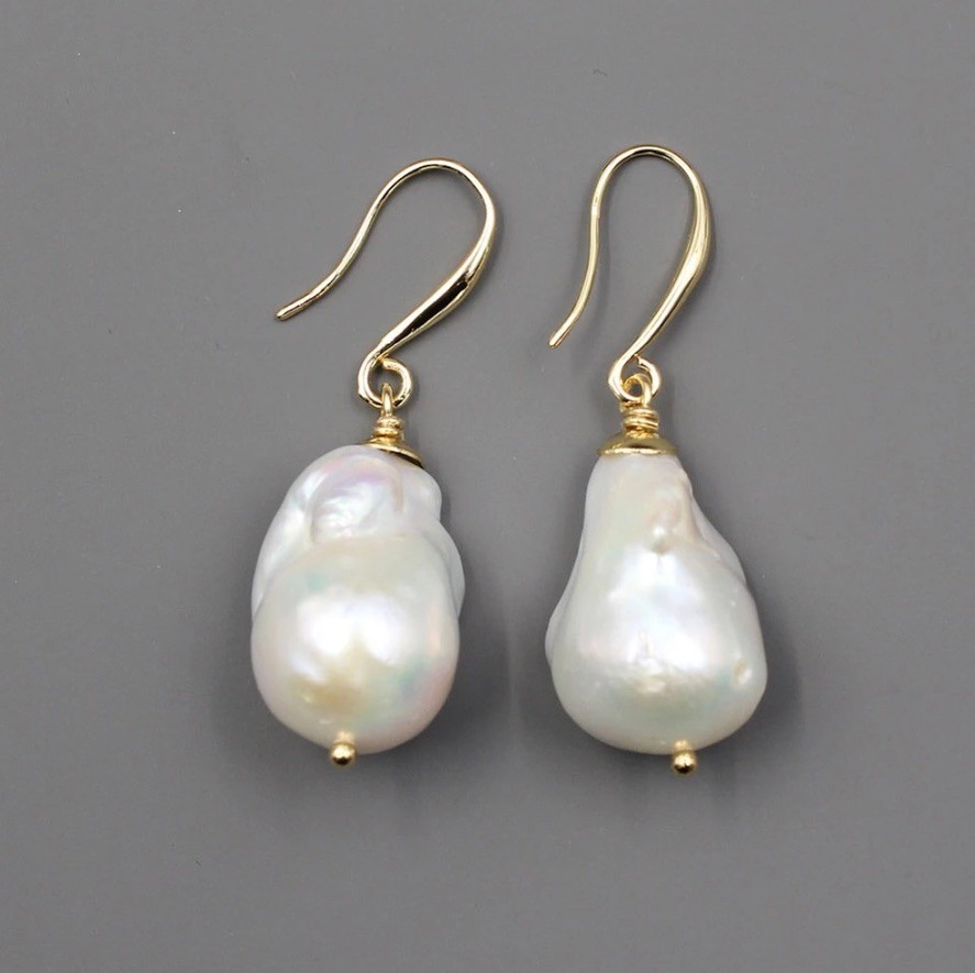 BAROQUE PREMIUM REAL PEARL EARRINGS