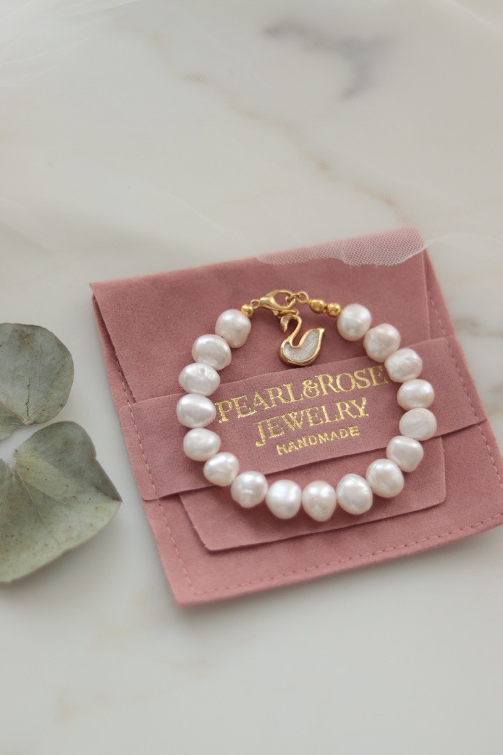 SWAN DIANA REAL PEARL BRACELET