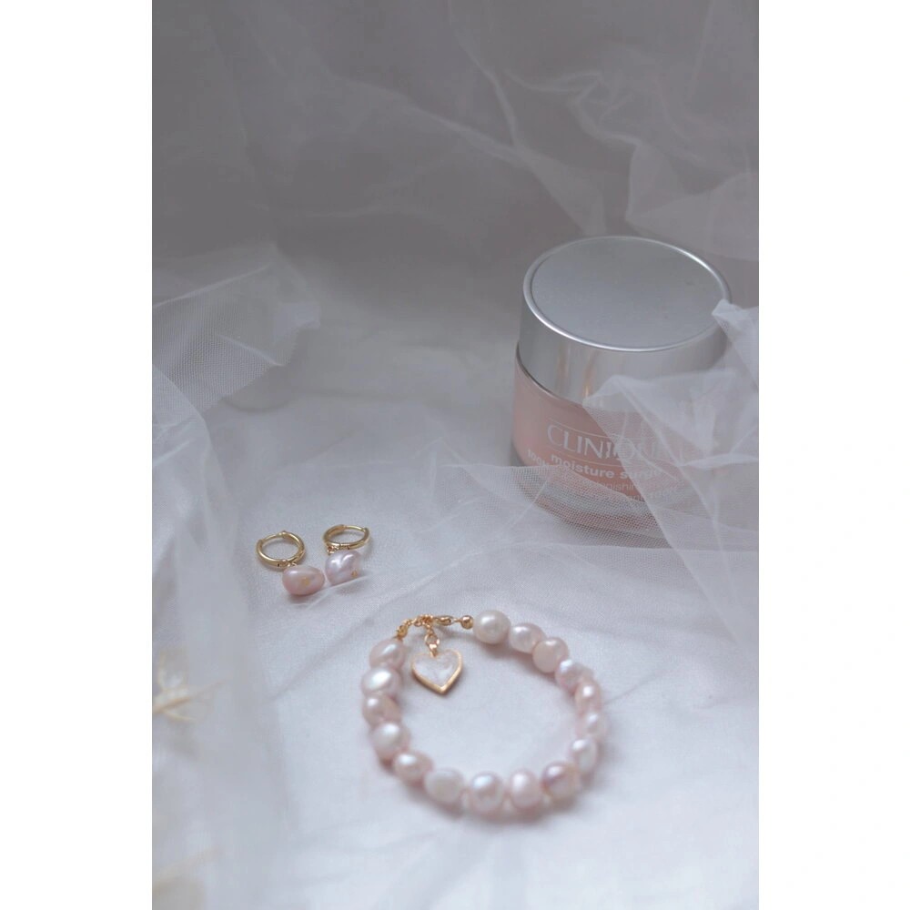 PINK REAL PEARL SET OF 2