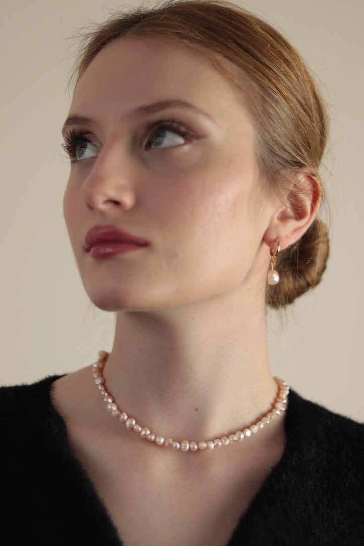 SALMON MARCILLA REAL PEARL NECKLACE