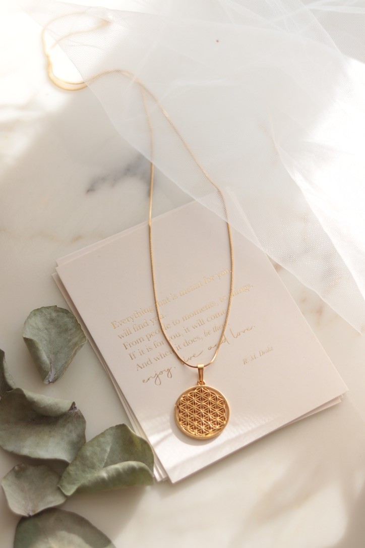 FLOWER OF LIFE STEEL NECKLACE