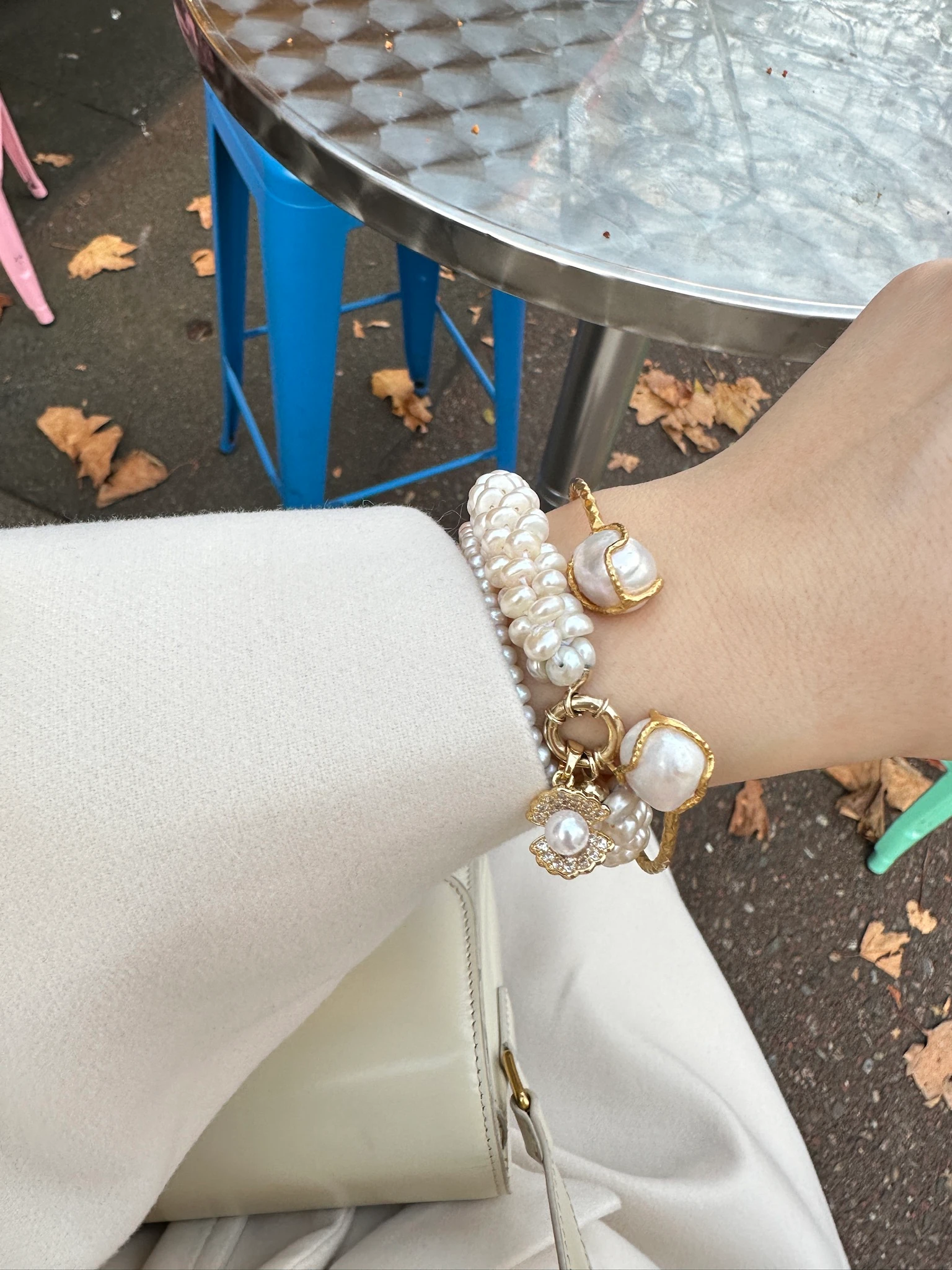 SARMAŞIK GERÇEK İNCİ BİLEKLİK - Shine oyster ile