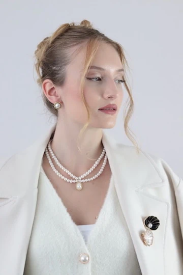 VELVET SEDEF BROŞ SERİSİ - KLASİK İSTİRİDYE