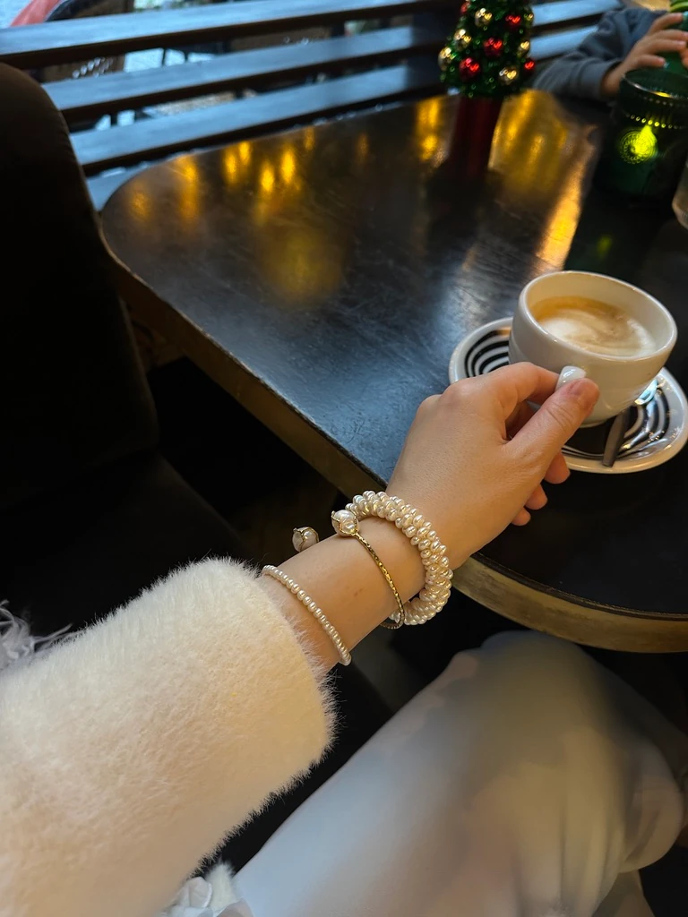 IVY 14K GOLD REAL PEARL BRACELET