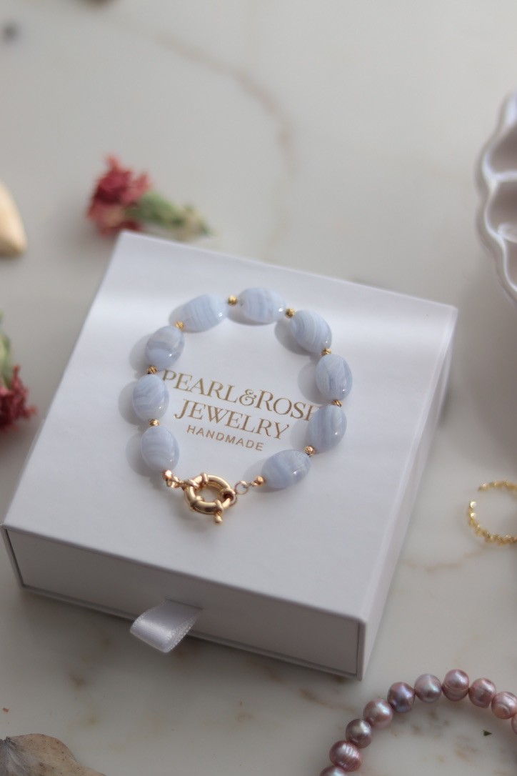 BLUE CHALEDON NO:3 BRACELET