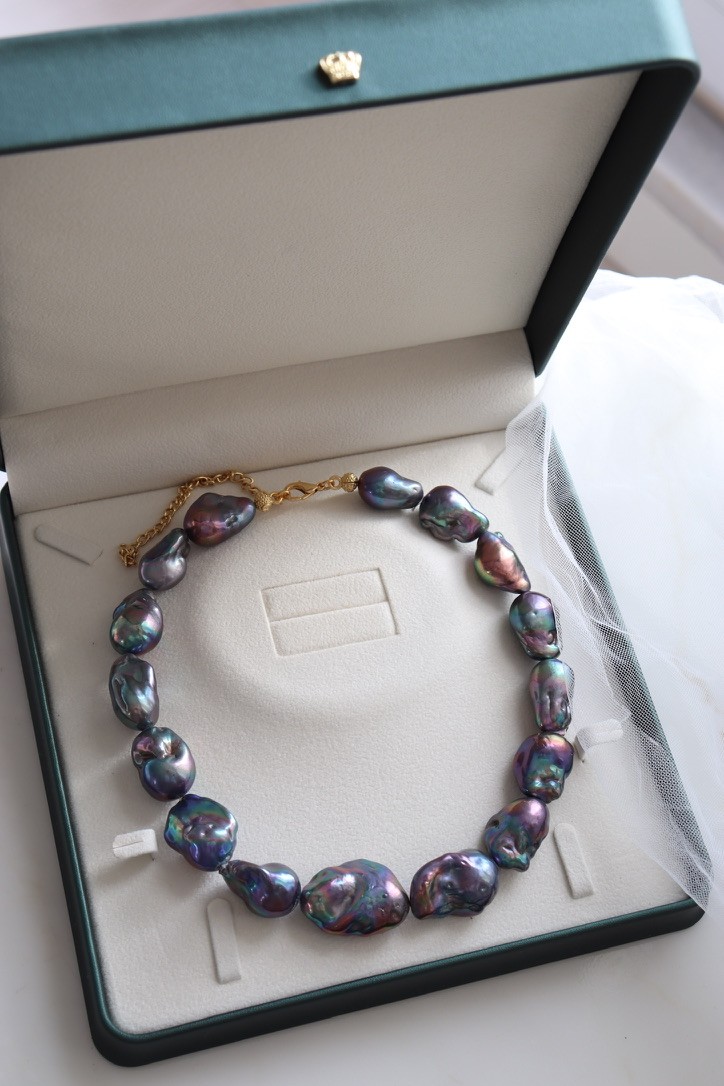 SİYAH KUYUMCU BAROQUE REAL PEARL NECKLACE