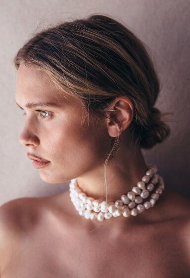 WİNES REAL PEARL NECKLACE