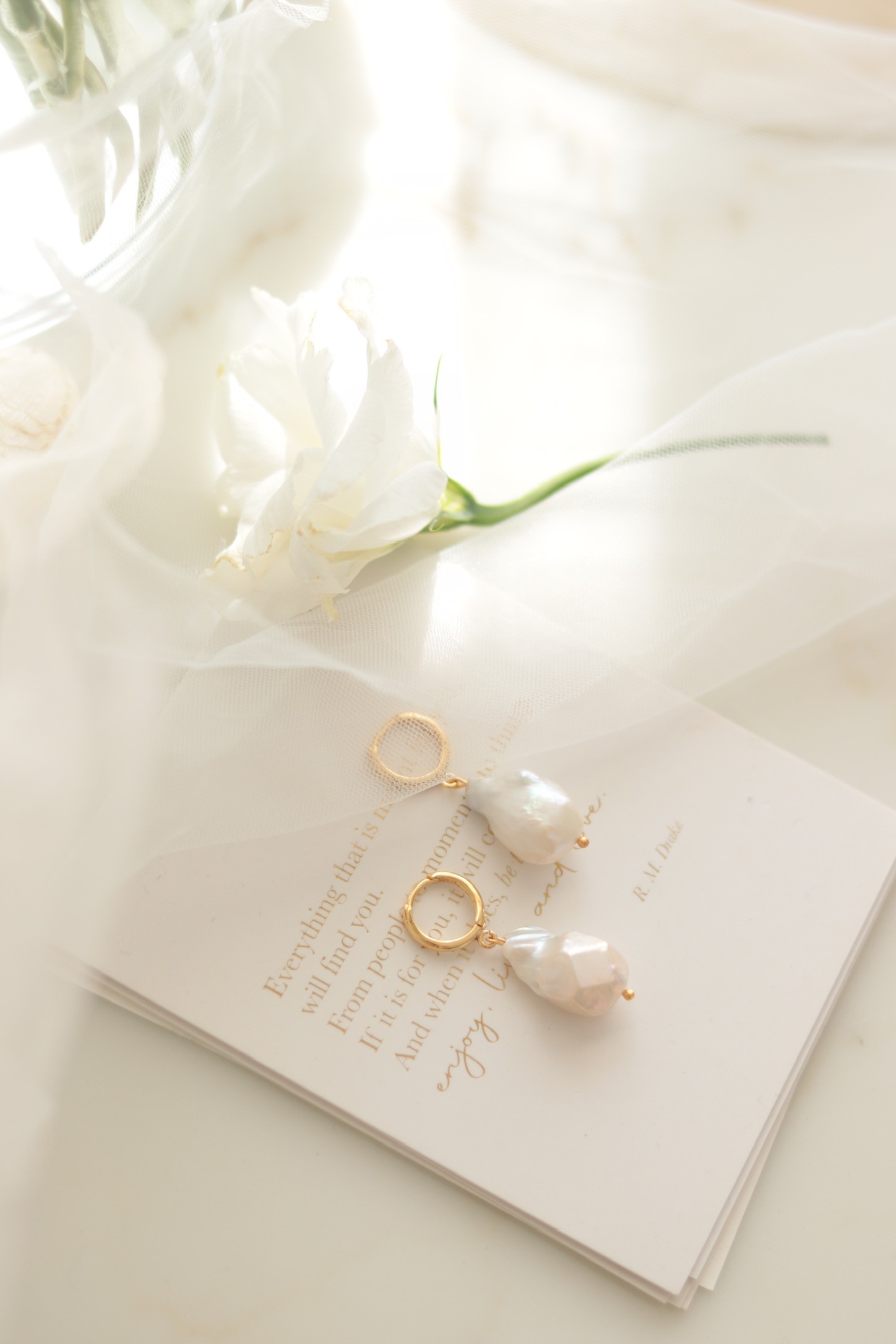 MARIA REAL PEARL EARRINGS