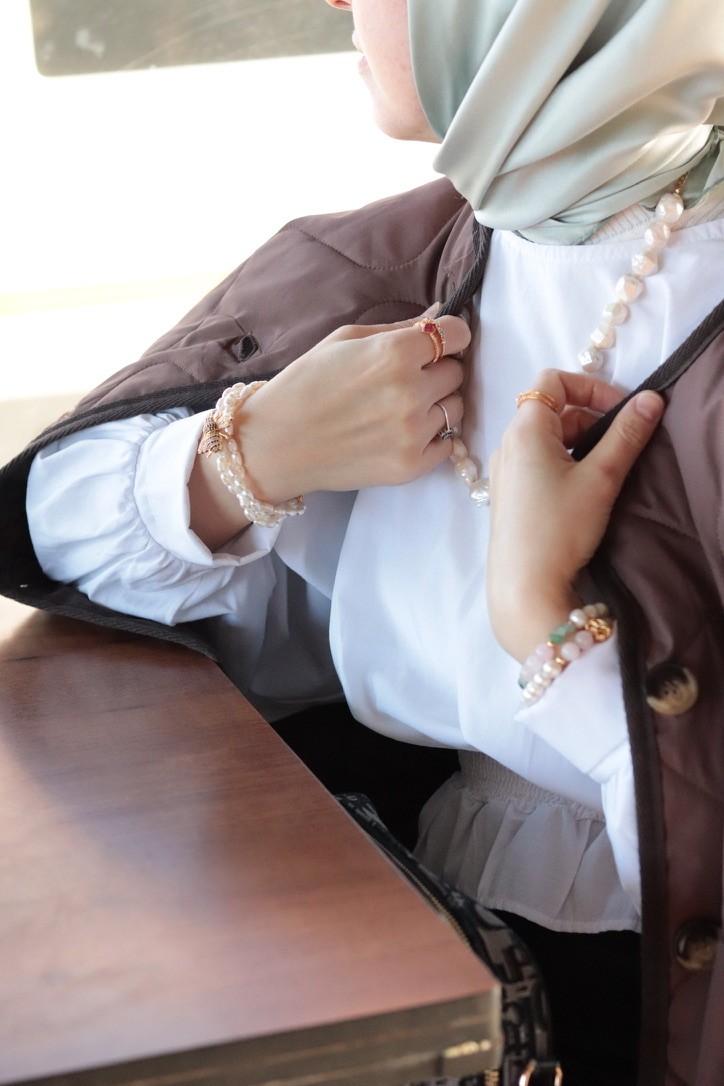 KRİSTAL REAL PEARL BAROQUE NECKLACE