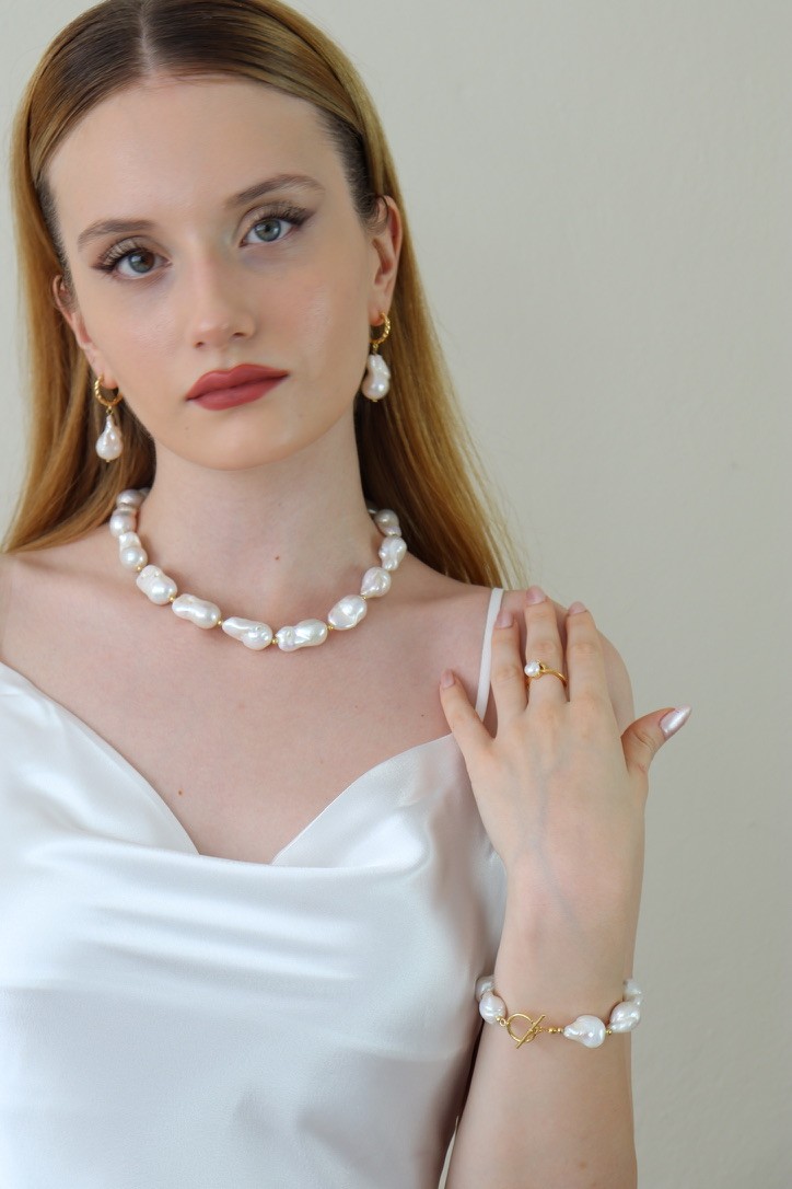 MARIA PREMİUM REAL PEARL NECKLACE