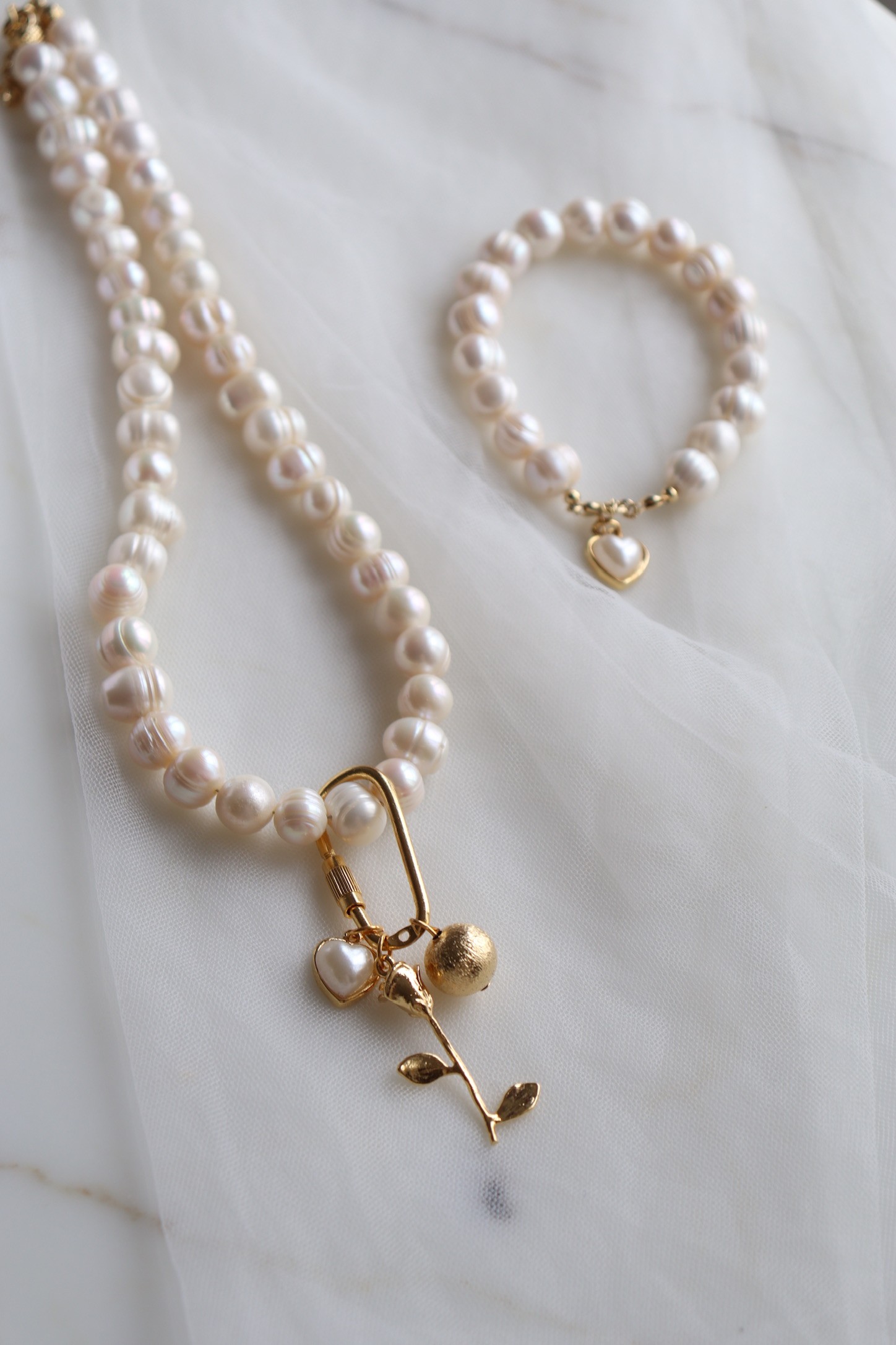 VICTORIA NO:2 REAL PEARL NECKLACE WITH PEARL LOCK