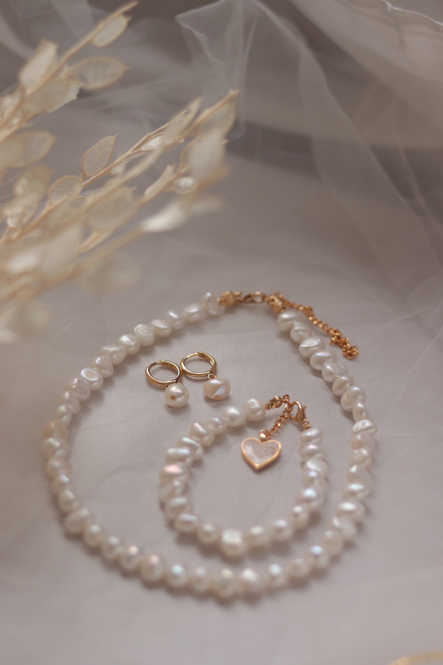 DIANA REAL PEARL SET OF 3