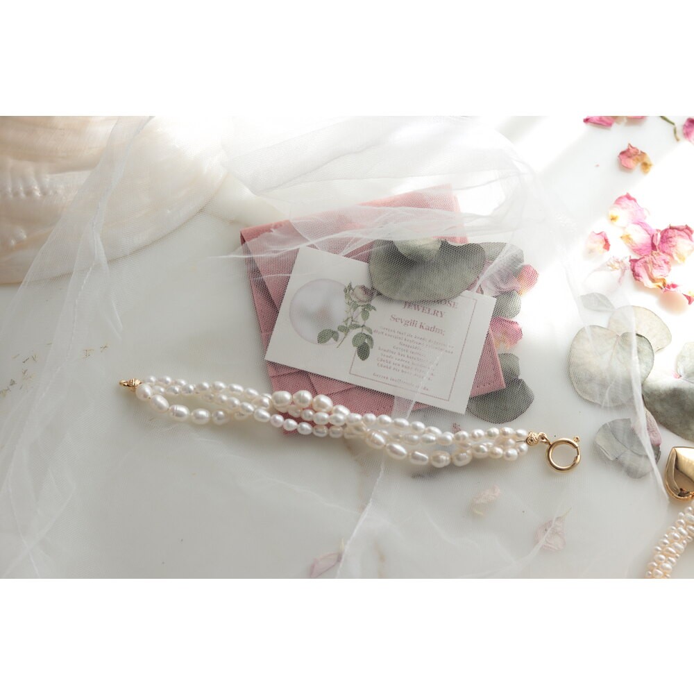 ROZA NO:3 REAL PEARL BRACELET