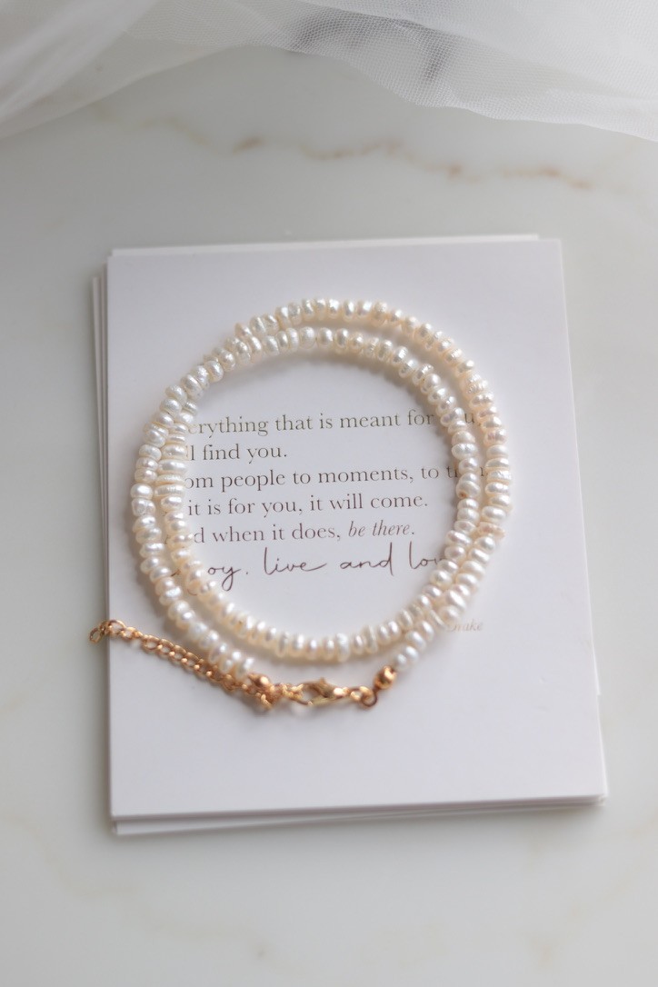 ELEGANT REAL PEARL NECKLACE