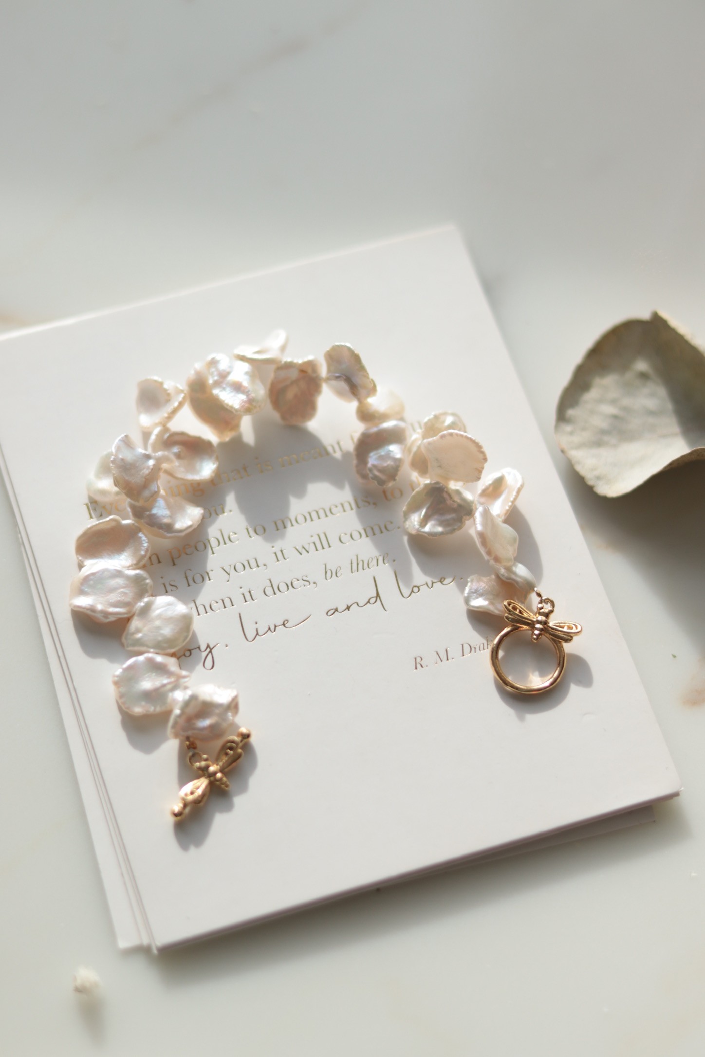 BRIDE NO:3 REAL PEARL BRACELET