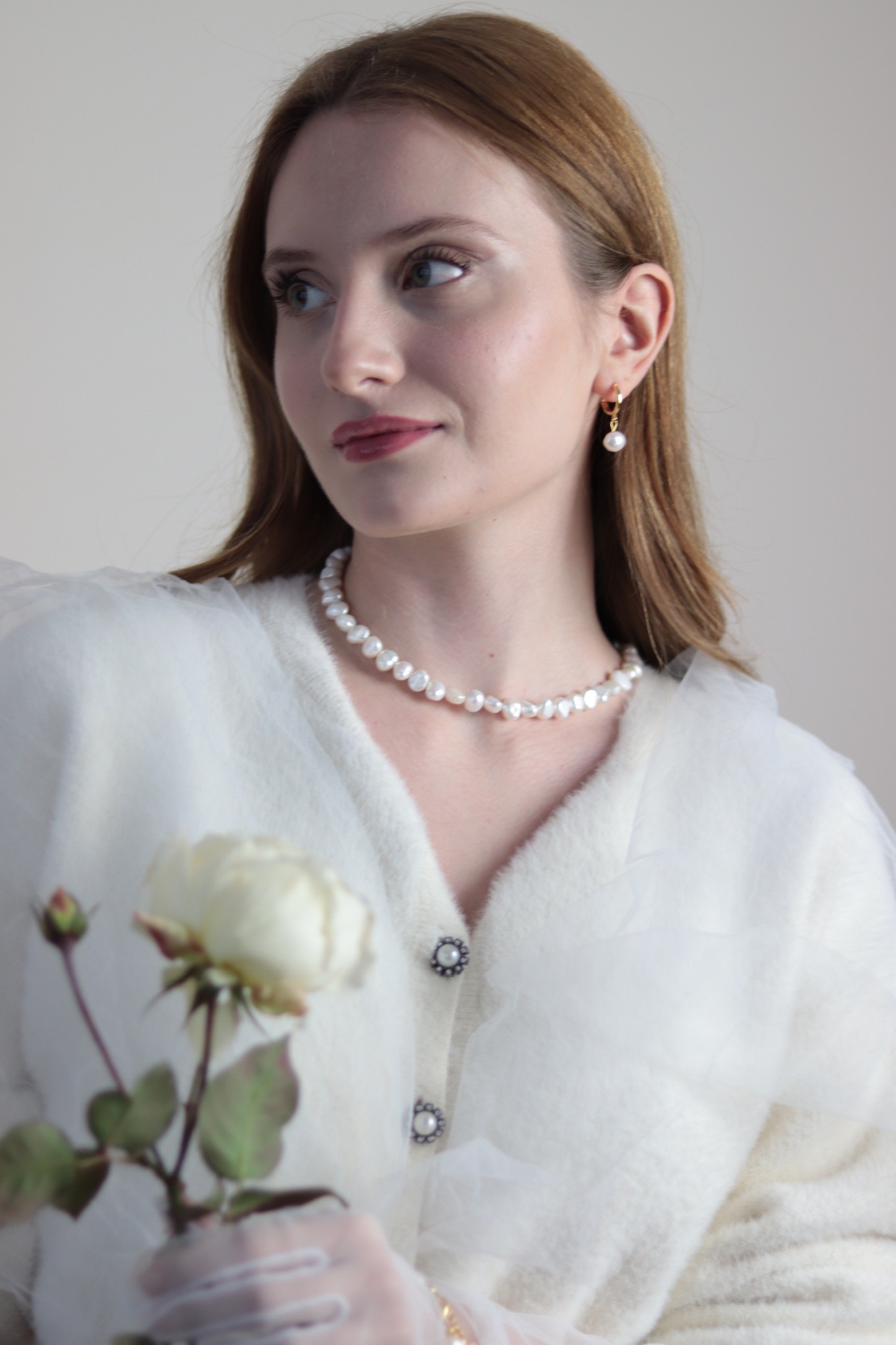 DIANA REAL PEARL BRIDE NECKLACE