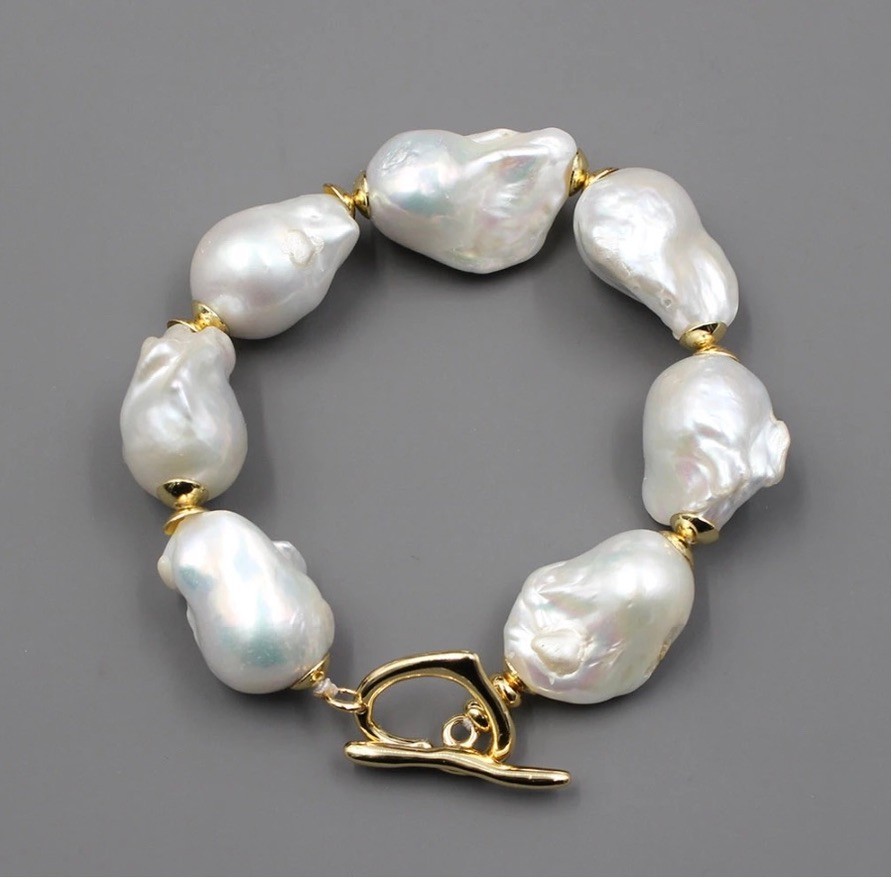 BAROQUE PREMIUM REAL PEARL BRACELET