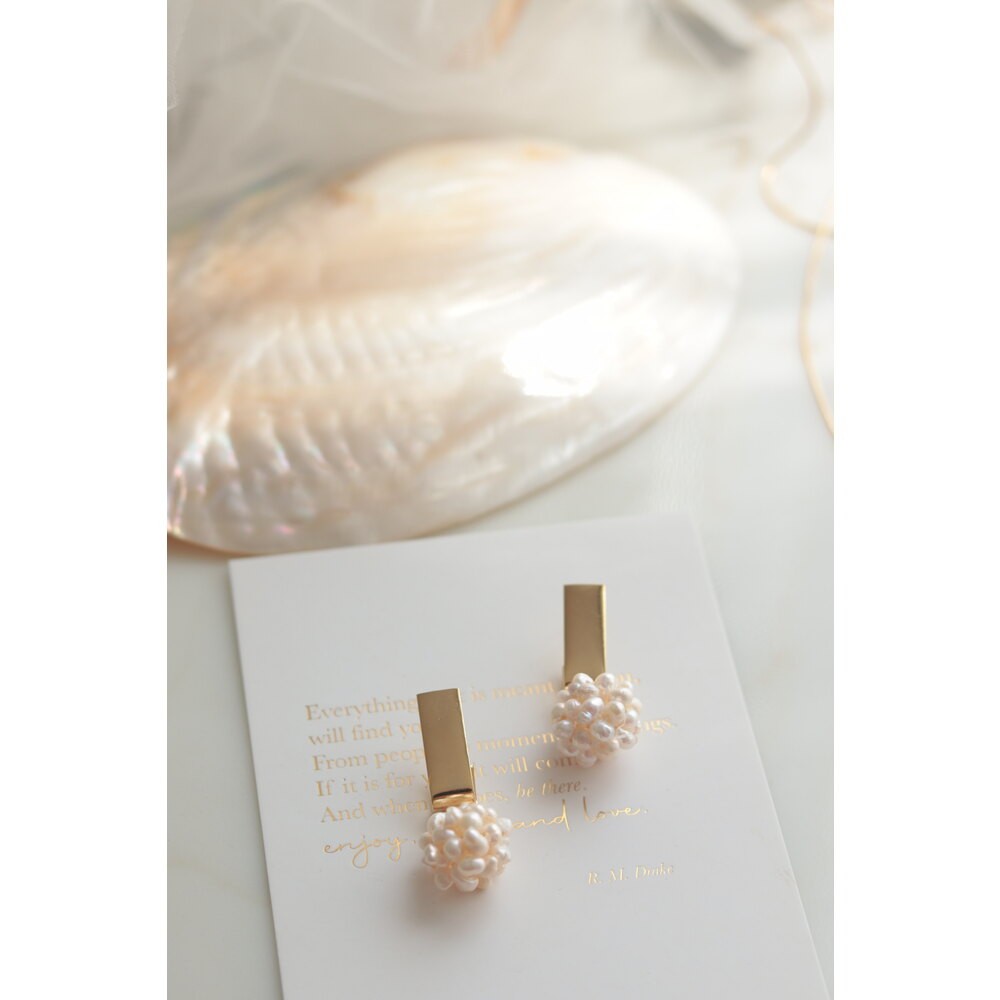 ISABEL NO:4 REAL PEARL EARRINGS