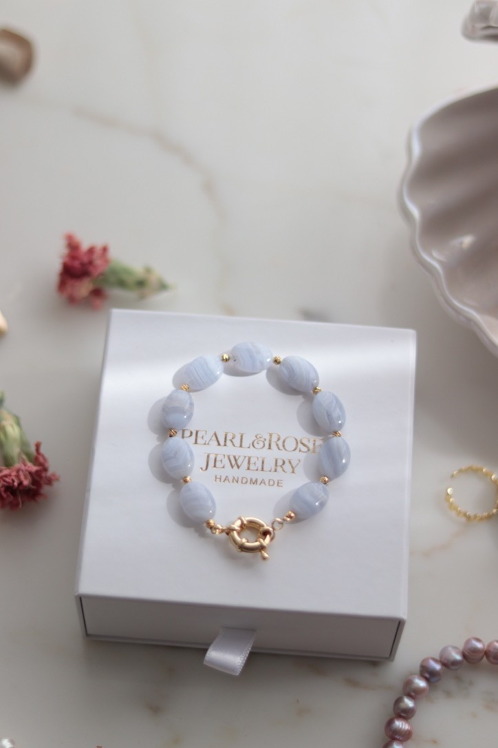 BLUE CHALEDON NO:3 BRACELET