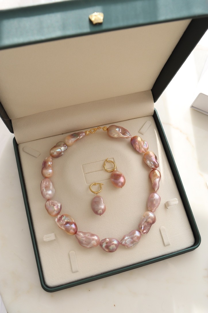 Pink Jeweler Baroque Set of 3