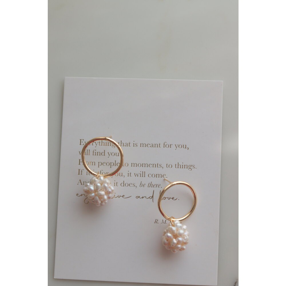 ISABEL NO:2 REAL PEARL EARRINGS