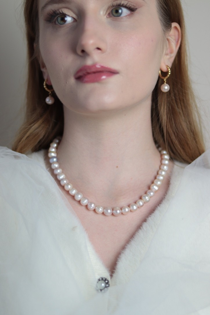 PİNK VİCTORİA REAL PEARL NECKLACE